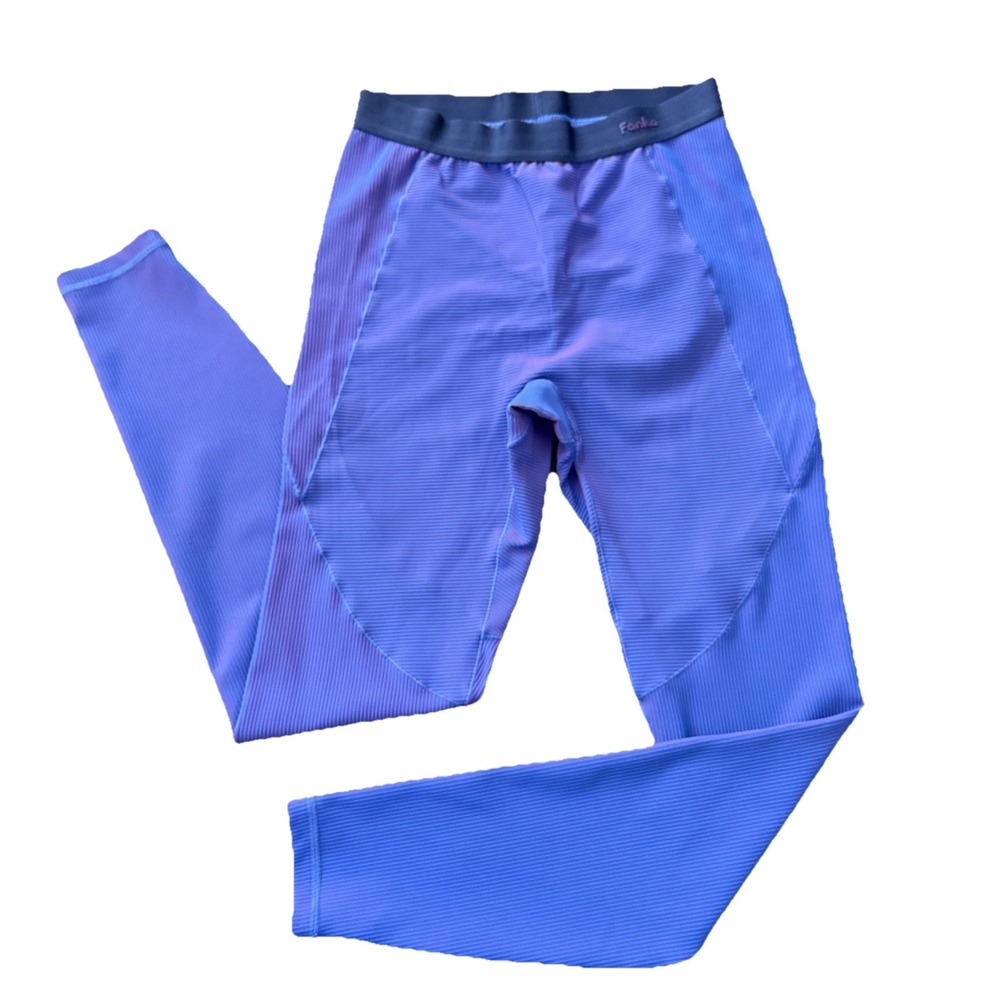Fanka‎ Body Sculpt Leggings Women M Blue Purple Shimmer Compression Lift N Curve